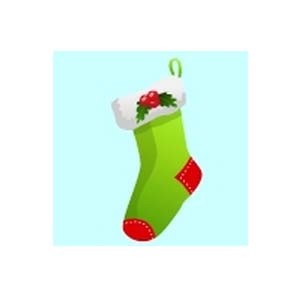 Animated Holly Stocking